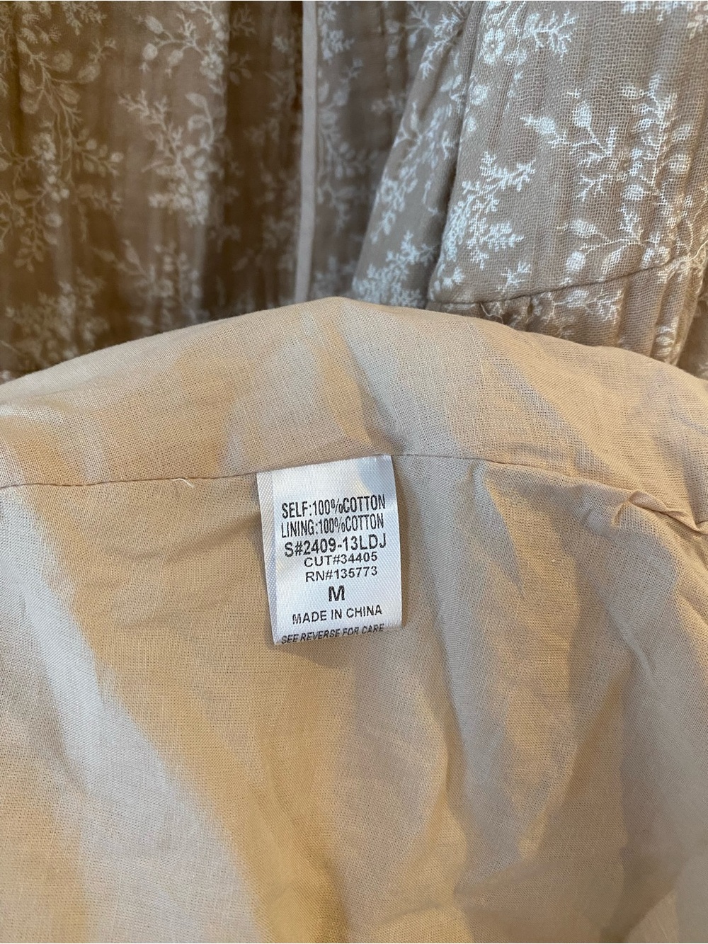 Cara 100% cotton Maxi Dress in Mocha - Picture 12 of 13